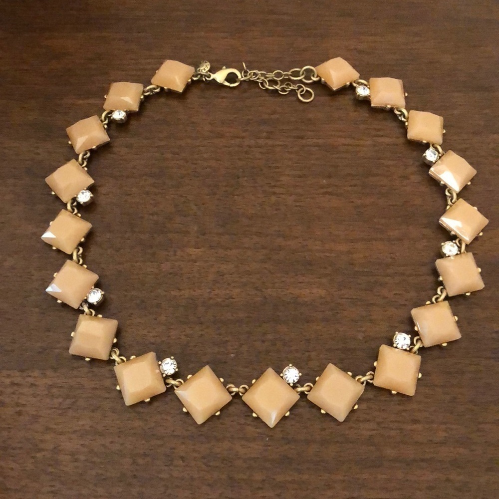 J. Crew Peach and Gold Necklace - Picture 2 of 5